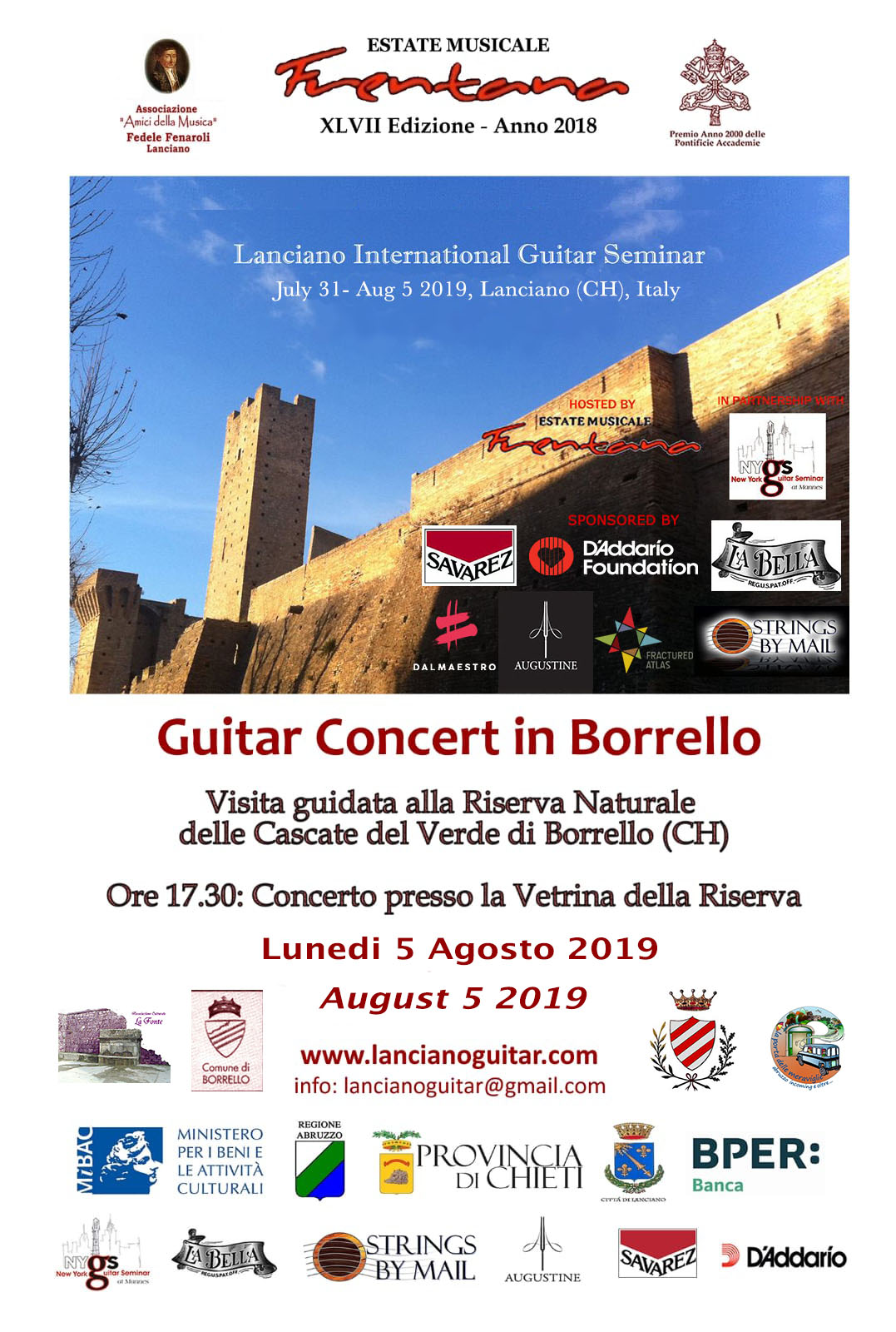 Concert in Borrello Manifest